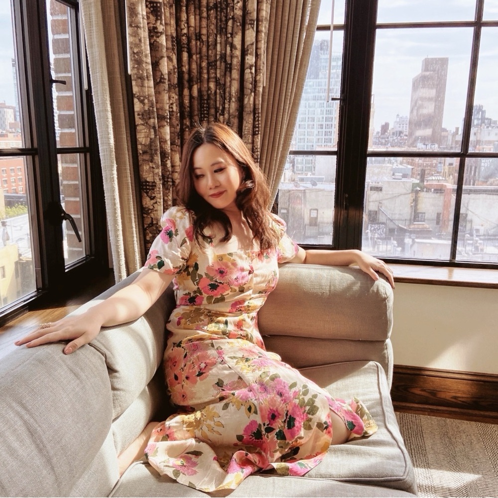 SEZANE VICTORIA DRESS ÉCLAT D'AUTOMNE Size 40